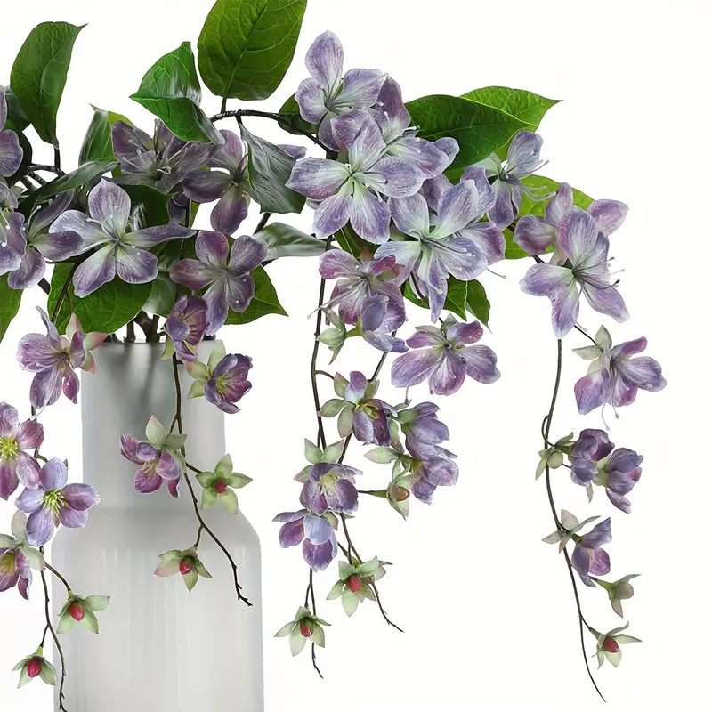 Elegant Artificial Flowers Drooping Vine Stem: Faux Jasmine - Temu