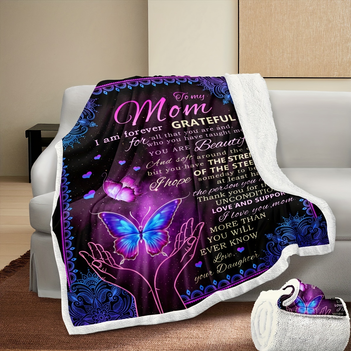 Mom 2025 fleece blanket