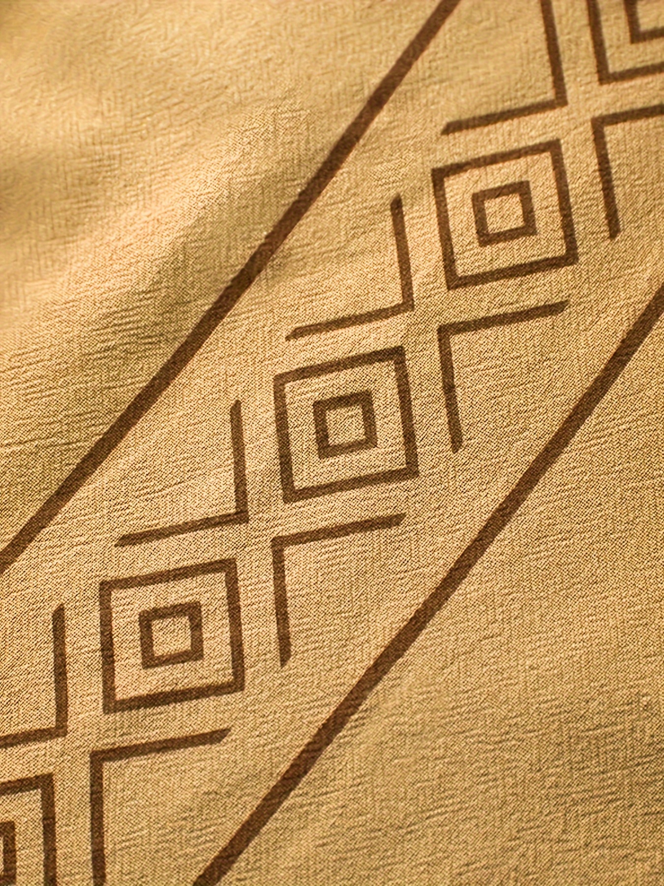 Plus Size Men's Squares Print Shirt Oversized Short Sleeve Shirt For Summer, Men's Clothing