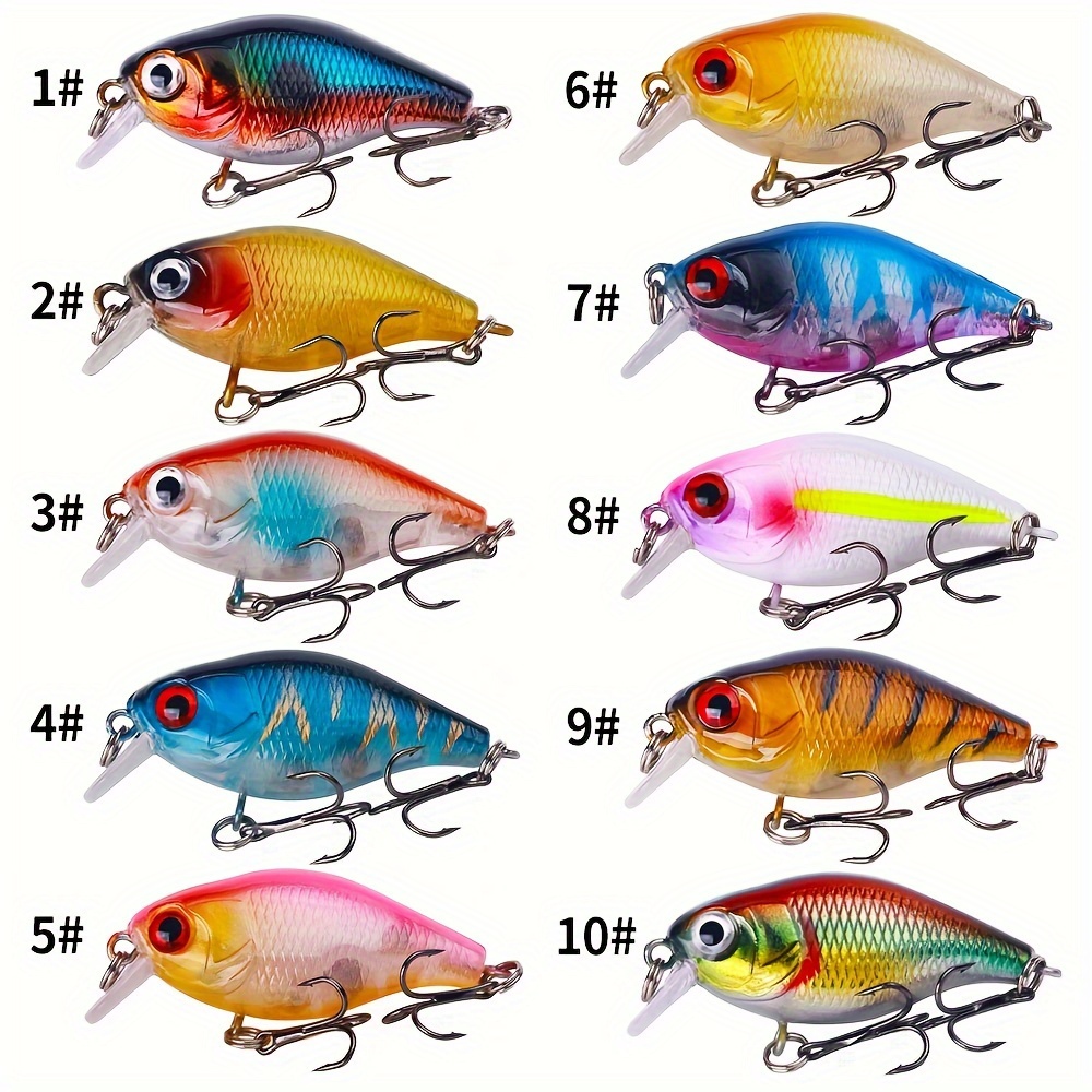 Mini Crankbait 12# Hook Fishing Wobbler Minnow Fishing Lure - Temu