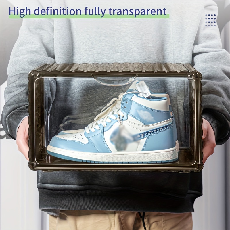 12 boîtes à chaussures pliables étui de rangement transparent baskets  organisate