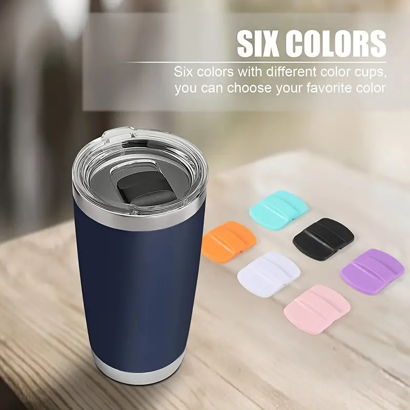 Hapeisy Magnetic Tumbler Lid, Fits Yeti Rambler or Old Style RTIC Coffee Tumbler - Replacement Magnetic Slider, Magnetic Spill Proof Tumbler Cover