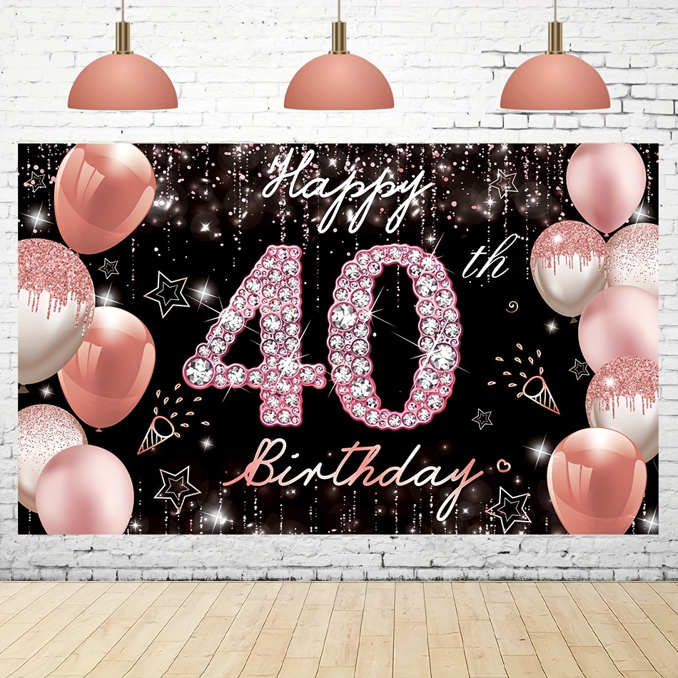 NORTHERN BROTHERS Decoraciones de cumpleaños número 40 para hombre,  decoraciones de fiesta de cumpleaños de 40 años
