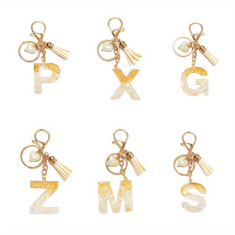 Cartoon Alphabet Initial Letter Bracelet Wristlet Keychain - Temu