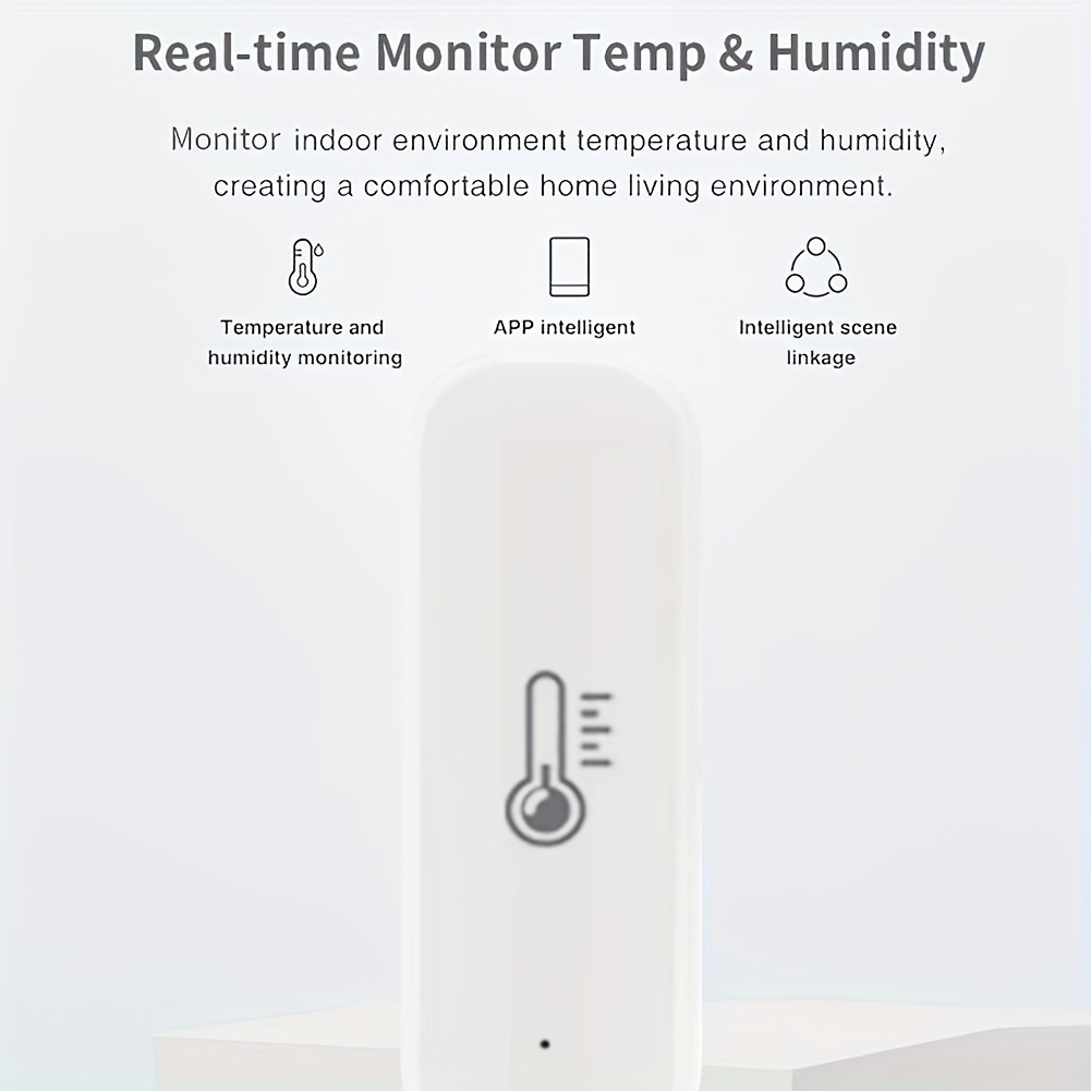 Capteur de température et d'humidité Tuya ZigBee compatible avec Alexa  Google