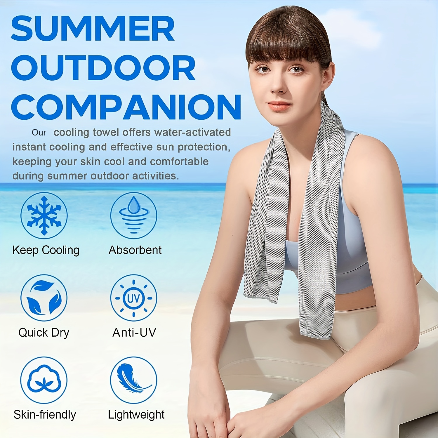 Stay Cool Comfortable Summer: Reusable Neck Cooler Hot - Temu Australia