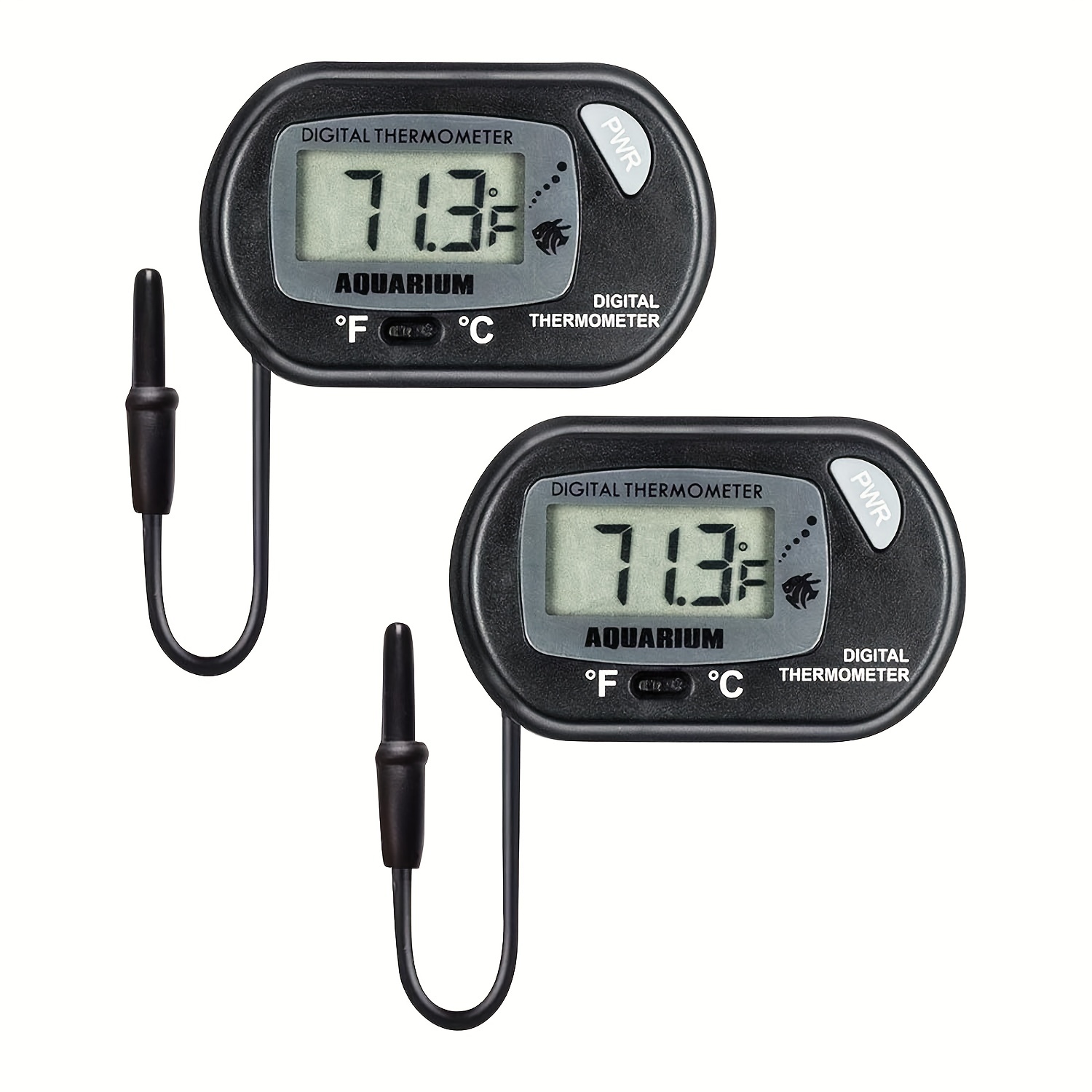 Mini Thermometer Hygrometer, Built-in Lcd Digital Humidity Meter Gauge  Monitor With External Probe For Incubators, Brooders, Reptile Tank, Aquarium,  T