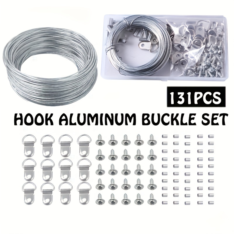 Stainless Steel Wire Rope Hanging Eyelets Hook 2 Meter - Temu