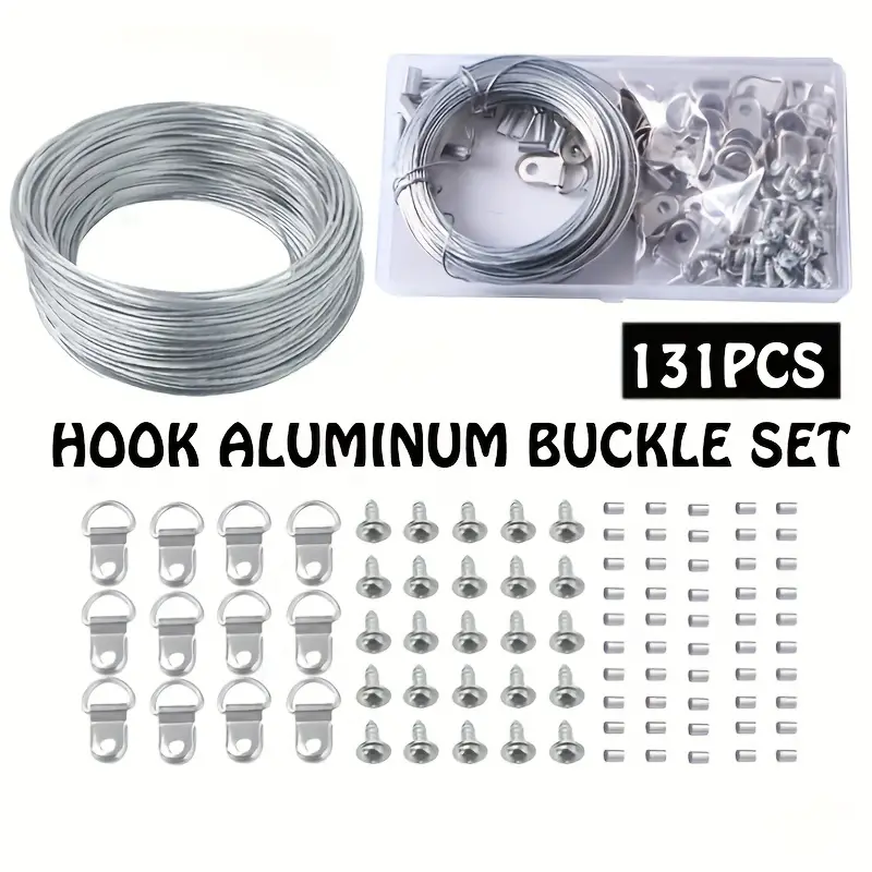 Picture Hanging Kit Wire D Ring Hooks Stainless Steel - Temu Canada