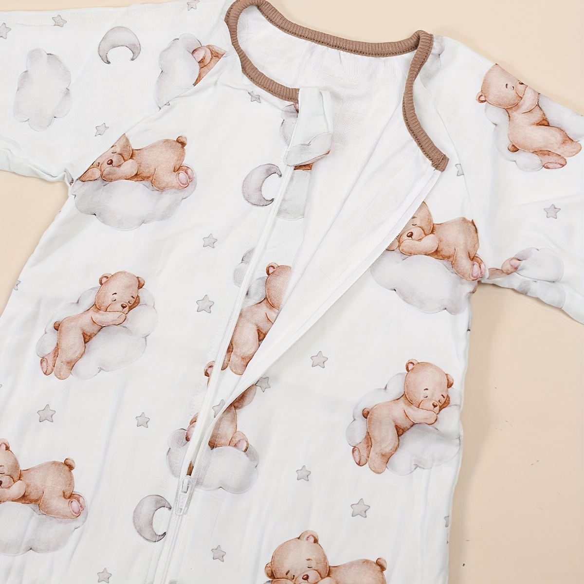 Digital Print Bamboo Long Sleeve Sleeping Bag for Babies