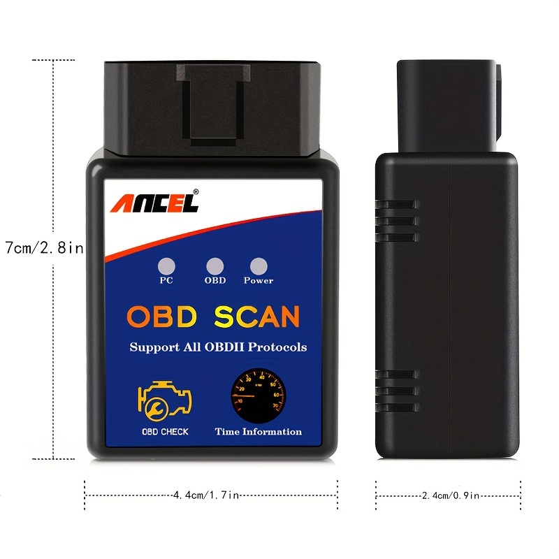 Ancel Elm327 Obd2 Wireless Scanner Elm 327 V1.5 Obd 2 Auto - Temu United  Kingdom