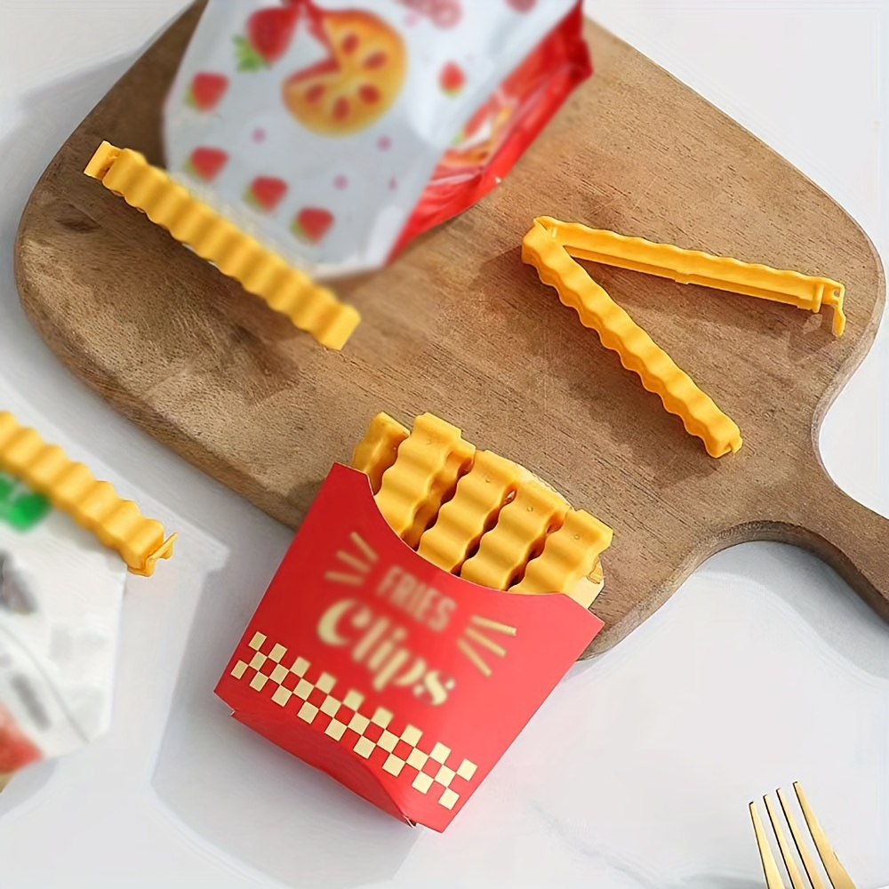 Cute French Fries Sealing Clip Plastic Sealing Clip Snack - Temu