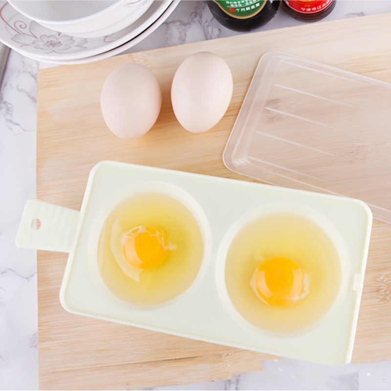 Microwave Oven Creative Egg Steaming Tool, Simple Boiled Egg Steamed Egg  Box Can Steam Two Eggs At The Same Time, Boiled Egg Mold - Temu