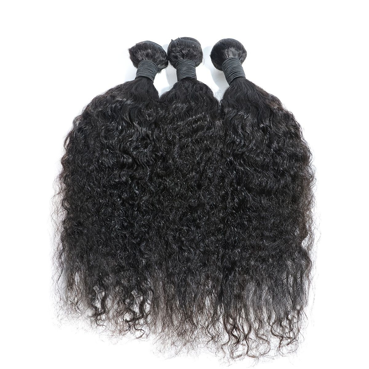 3 Pcs Magic Wave Curly Bundles Human Hair Bundles Nc Hair Extension 3  Bundle For Women - Beauty & Personal Care - Temu