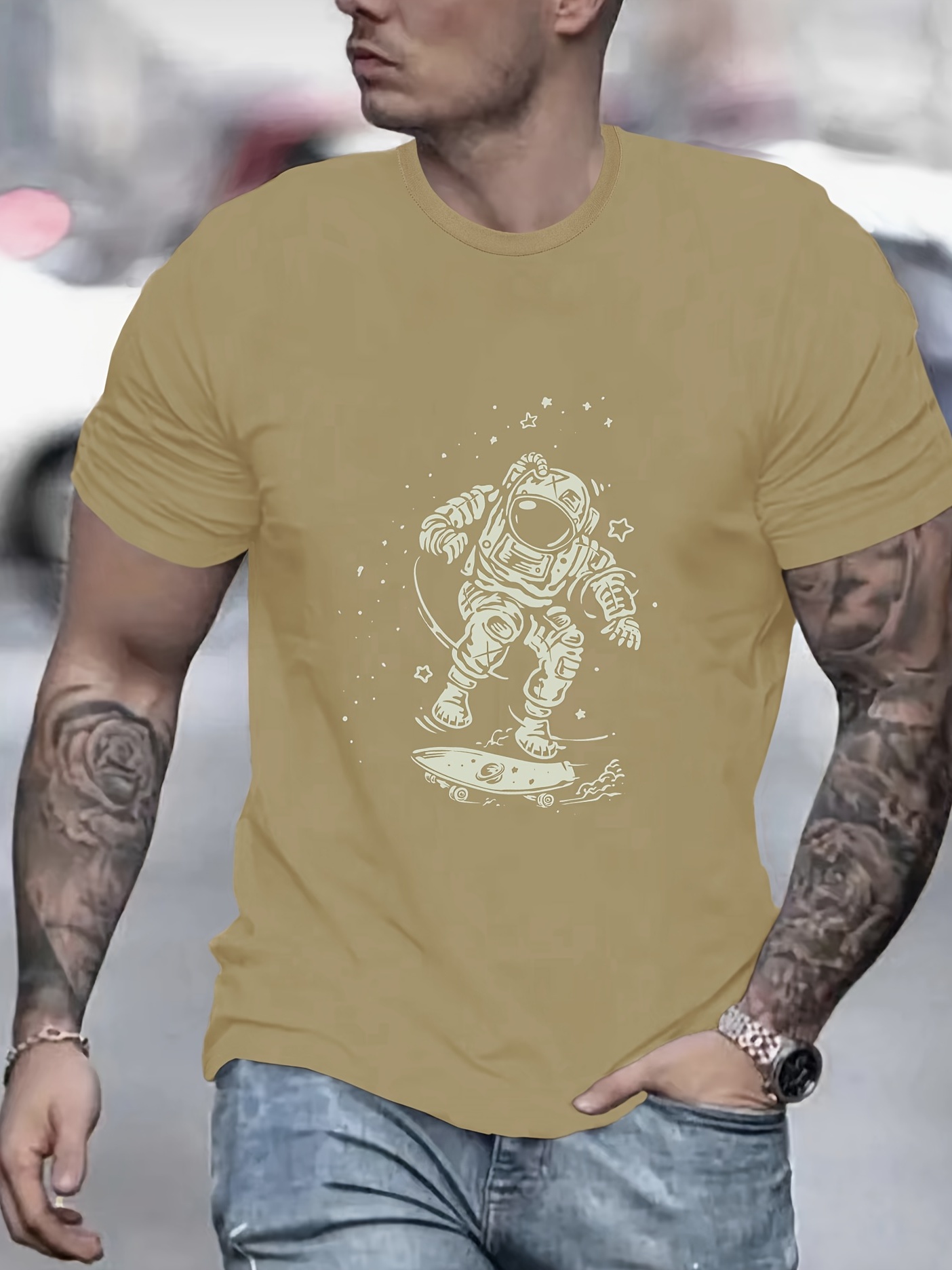 Tee-shirt enfant espace casque astronaute