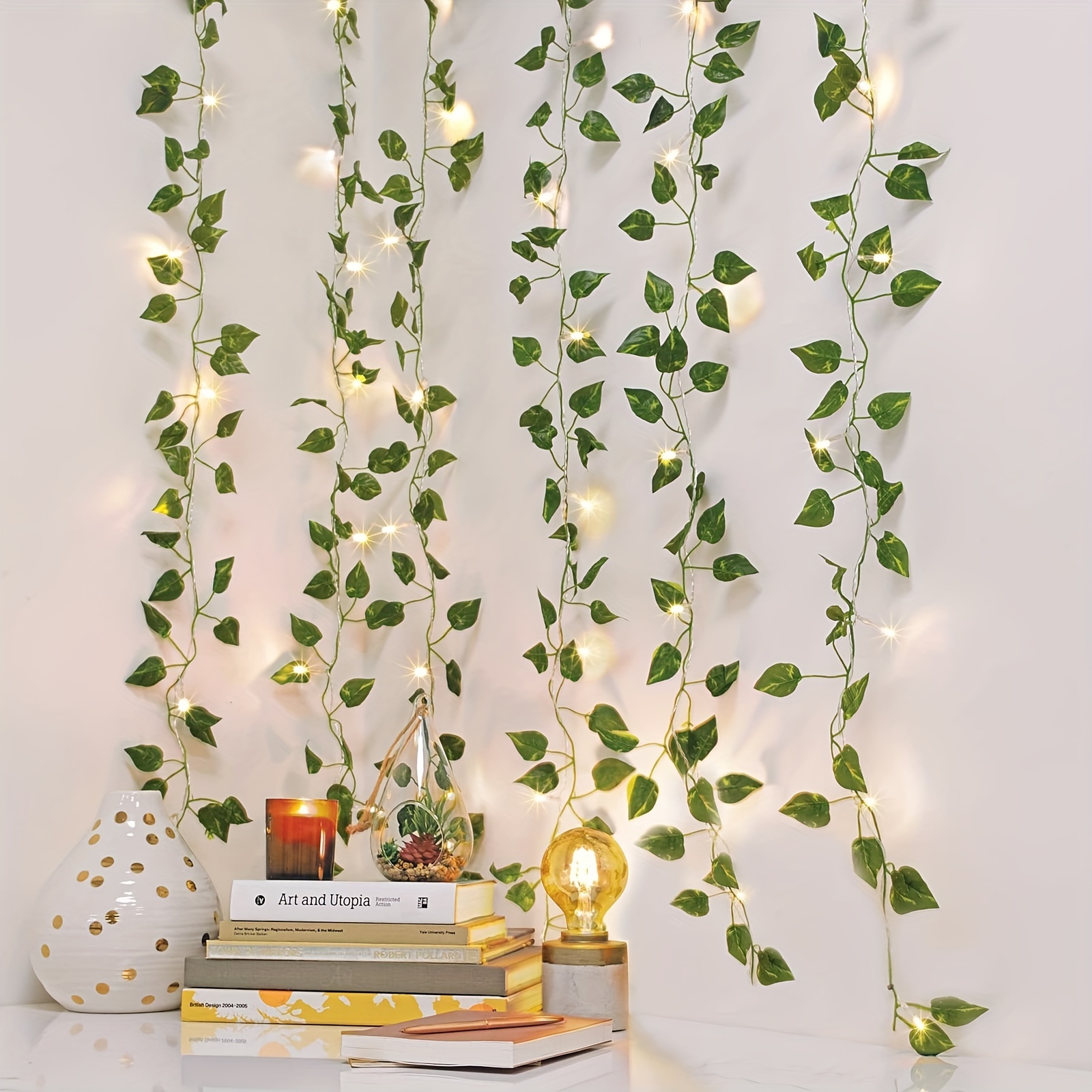 Artificial Ivy Leaves For Bedroom Decor Realistic - Temu