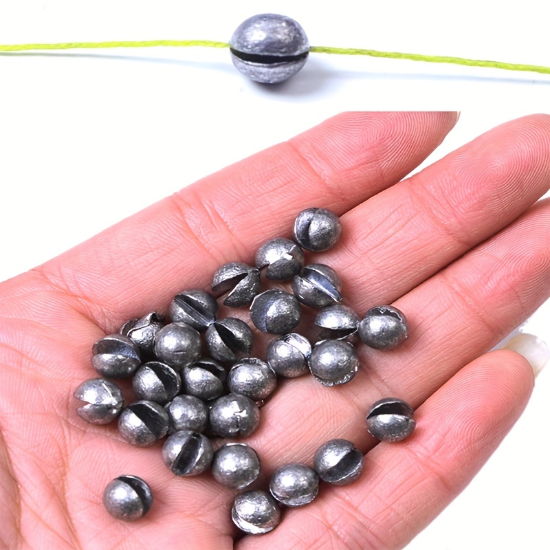 120Pc Fishing Weights & Sinkers Removable Split Shot Weights