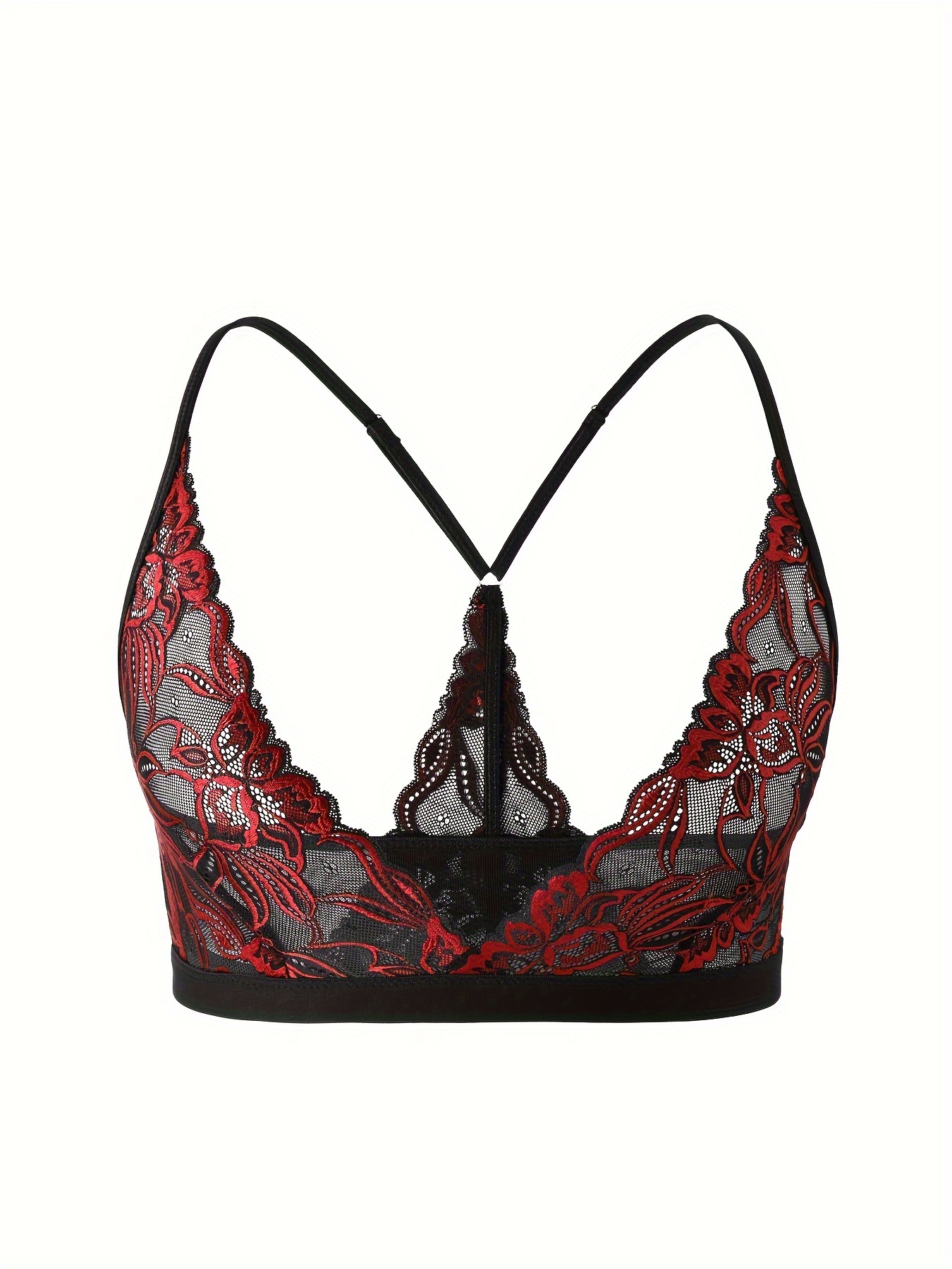 Plus Size Sexy Lingerie Set Women's Plus Floral Embroidered - Temu