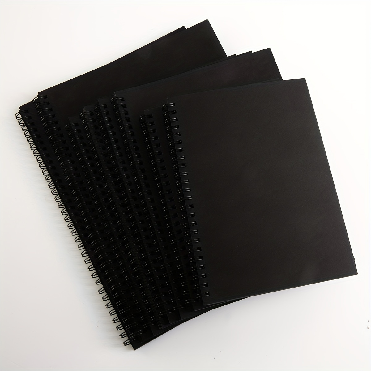 Creative Blank Black Notebooks Black Diary Notebook With A - Temu