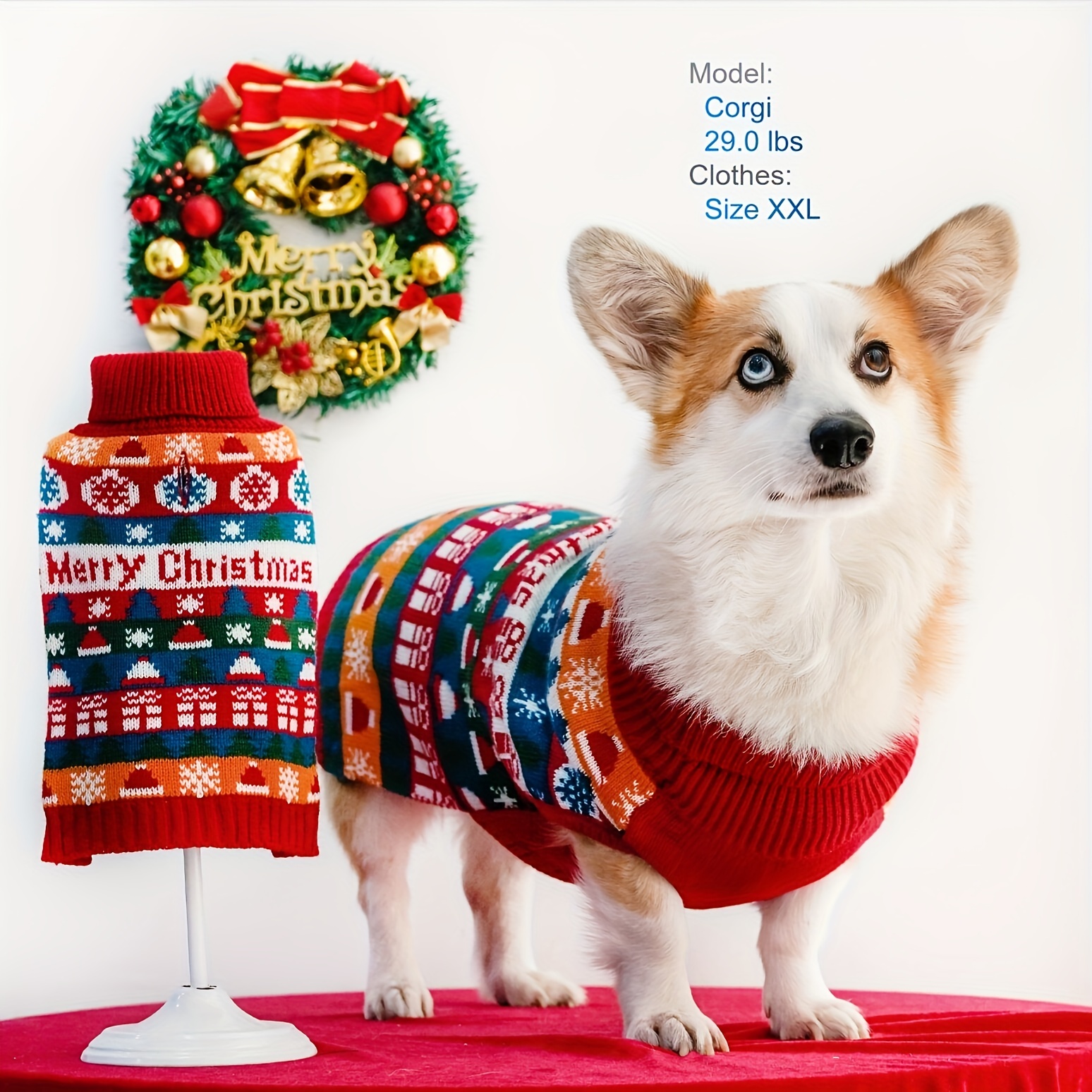 Dog christmas sweater clearance xxl