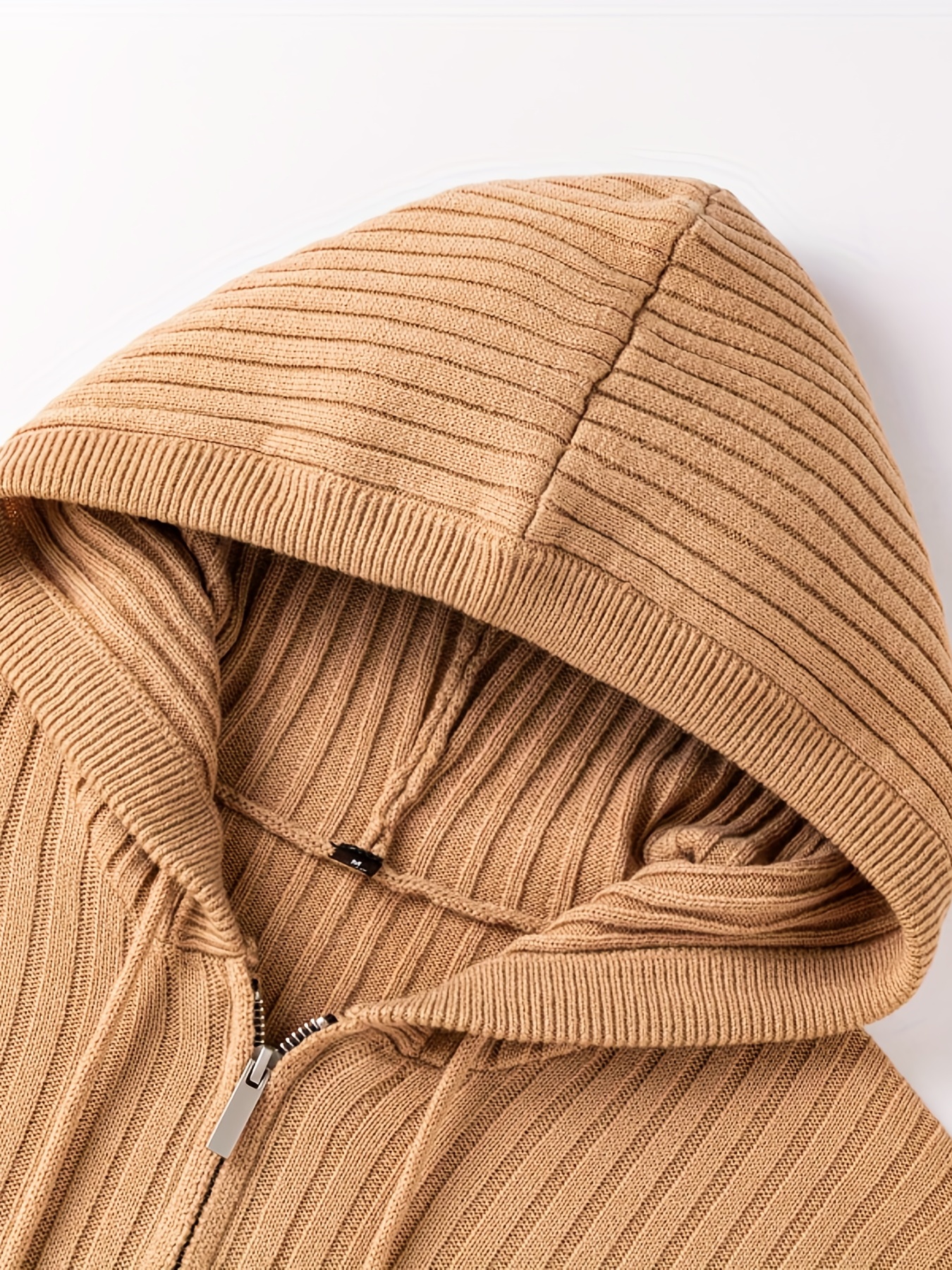 Knitted zip up clearance hoodie