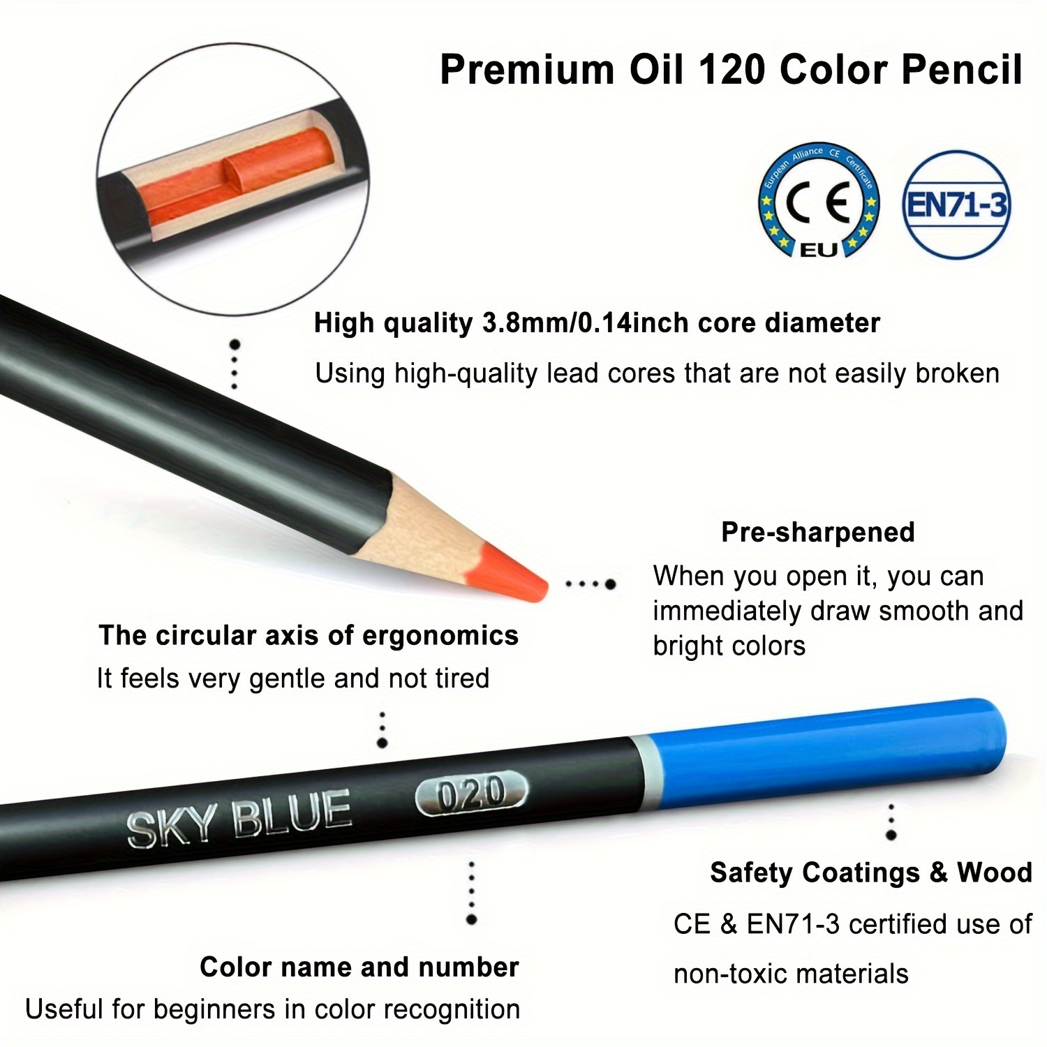 48/72/120/150/180 Professional Oil Color Pencil Set Drawing Colored Pencils  Wood Colour Coloured Pencils Students - Temu Japan