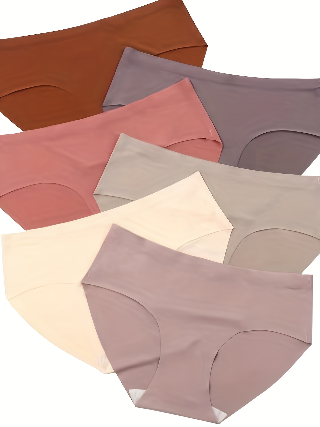 6pcs Womens No Show Seamless Underwear Thong Invisible Soft - Temu Canada