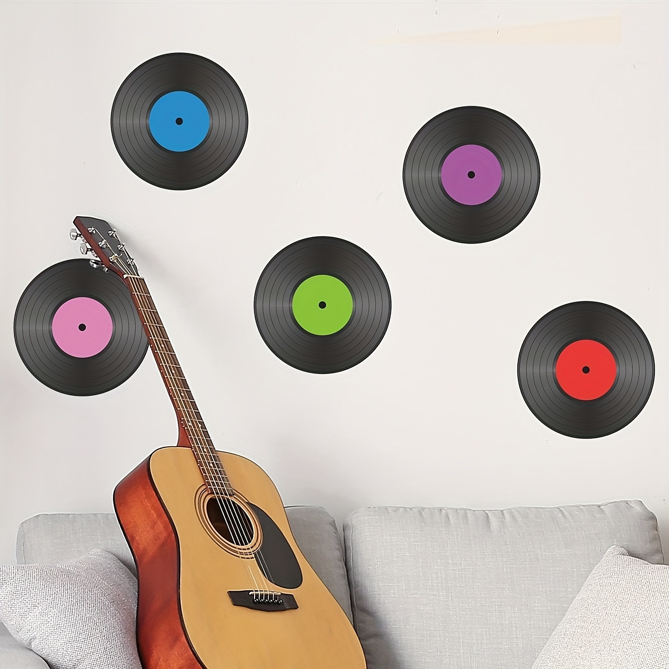12 Pieces Vinyl Records Decor Blank Vinyl Records for Wall Aesthetic, 12  Inch Fake Vinyl Records Plain Record Decorations for Home Studio Room,  Discs