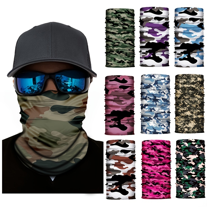 Camouflage Tactical Scarf Men's Riding Mask - Temu New Zealand