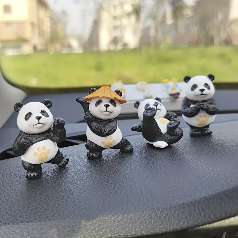 Cute Simulation Sleeping Panda Car Ornament Home Decorations Furnishing  Accessory for Car Dashboard,Office Desk,Room Decorate