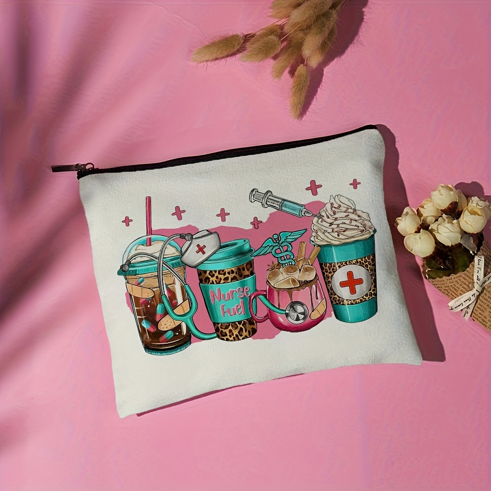 Niedliche Segeltuch-Make-up-Tasche Als Geschenk Für Krankenschwestern & Frauen – Organizer Für Kosmetik