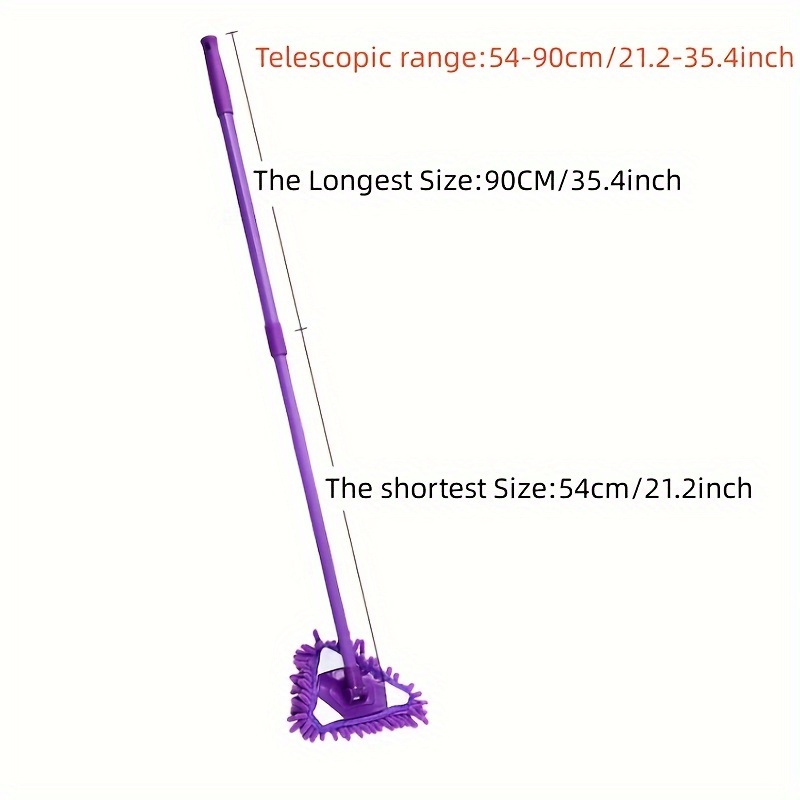 1 Pezzo Mocio Triangolare Retrattile Mocio Parete Manico - Temu Italy