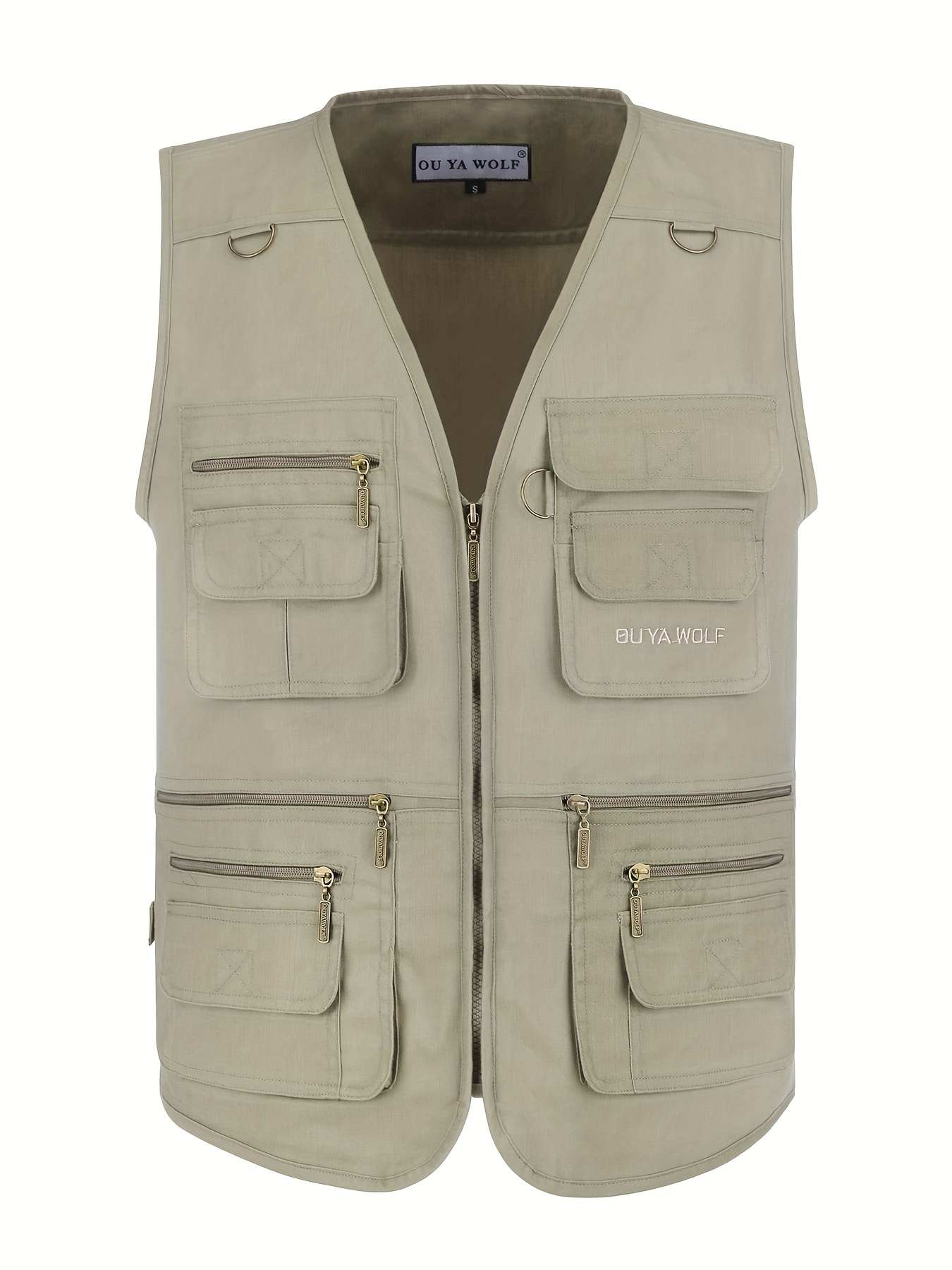 Nylon Fishing Vest Outdoors Sleeveless Jacket Vintage Camping Vest