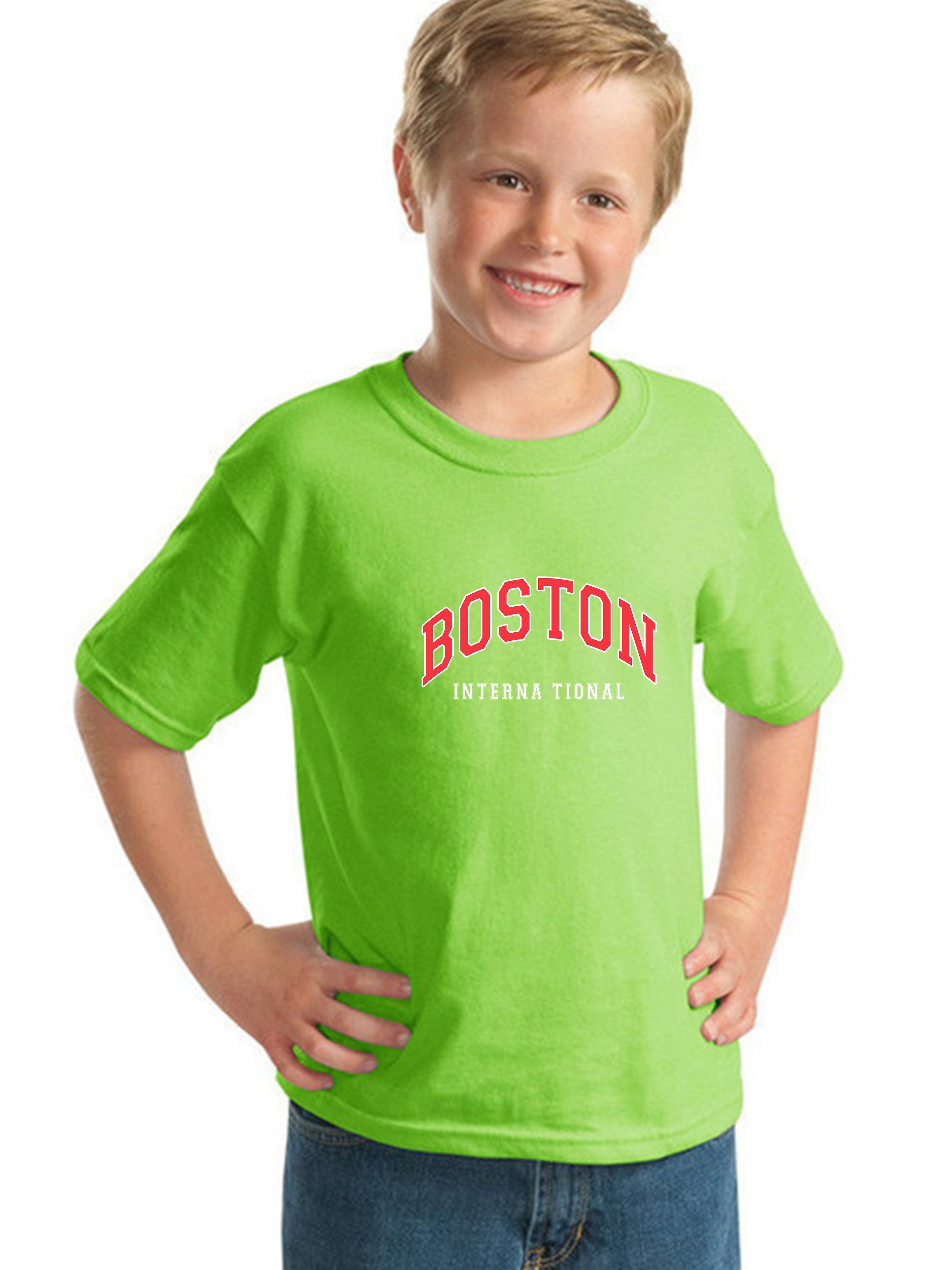 Playeras niños camiseta niño verde