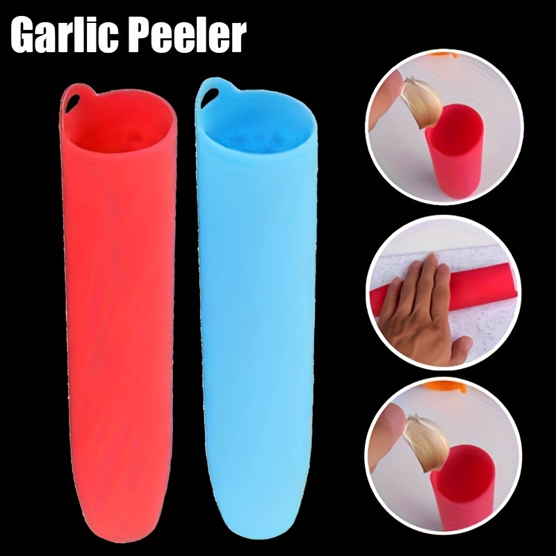 Garlic Roller Peeler, Silicone Garlic Roller Peeler, Sealed Bottom Rub Garlic  Peeler, Manual Garlic Roller Peeler, Practical Household Kitchen Gadgets  For Peeling Garlic - Temu