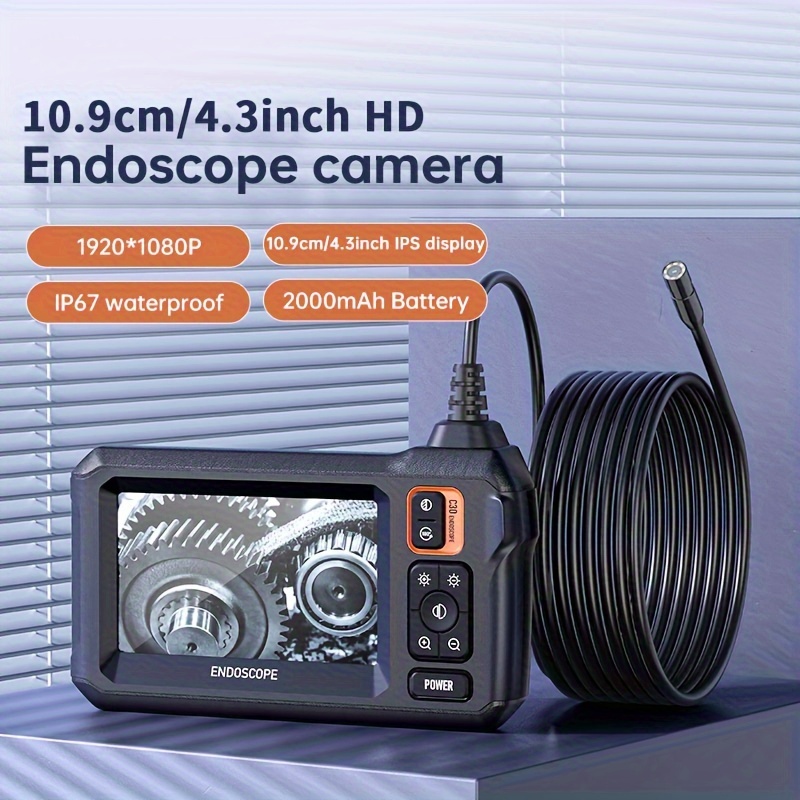Endoscope Usb 5m 3 en 1 Endoscope 5.5mm Ultra Mince Étanche Inspection  Serpent Caméra Micro Usb Et Type C Pour Otg Android, Pc