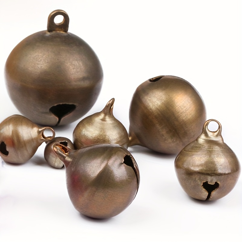 Unique Bargains DIY Small Bells, 0.79 inch 10pcs, Craft Copper Bells for Christmas Festival Party Home, Bronze