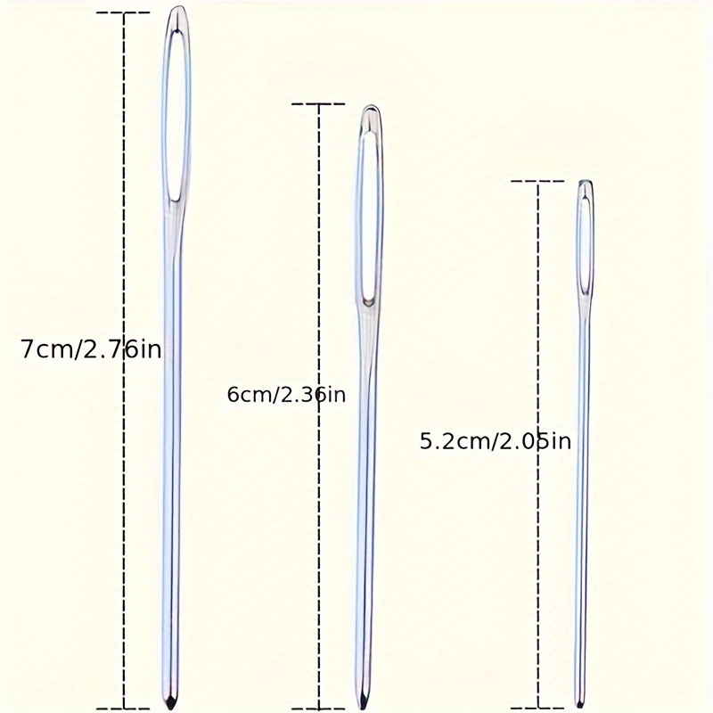 Large Eye Sewing Needles Delivery Needle Tube Handicraft Diy Embroidery  Sewing Patches - Temu