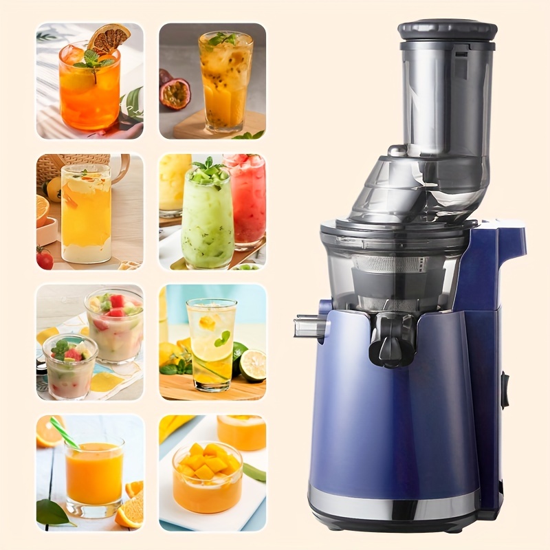 Us Plug Carrot Slow Juicer, Matte Black Juicer, Slow Juicer Cold Press With  Wide Feed Trough, Vegetable And Fruit, Home Juicer With Brush, Easy To  Clean, Thick Filter With Juice , Tofu