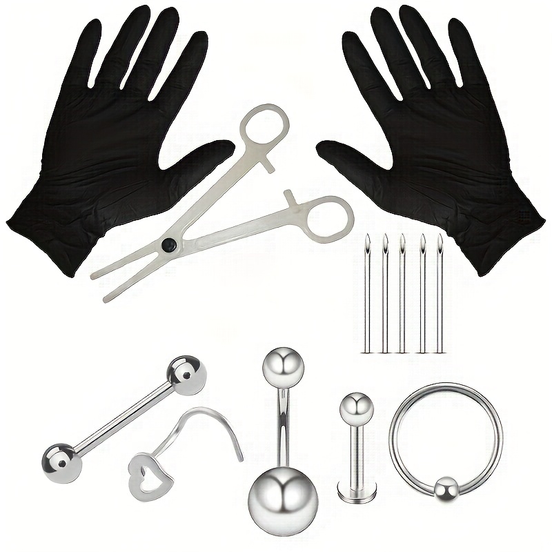   piercing kit for   lip ear   steel piercing         piercing     piercing kit