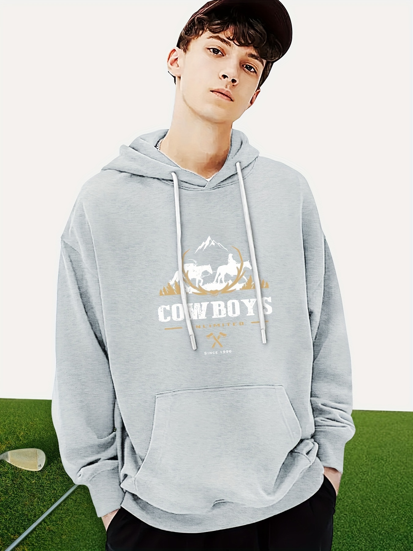 Cowboys Print Hoodie Cool Hoodies For Men Mens Casual Graphic Design  Pullover Hooded Sweatshirt With Kangaroo Pocket Streetwear For Winter Fall  As Gifts - Men's Clothing - Temu