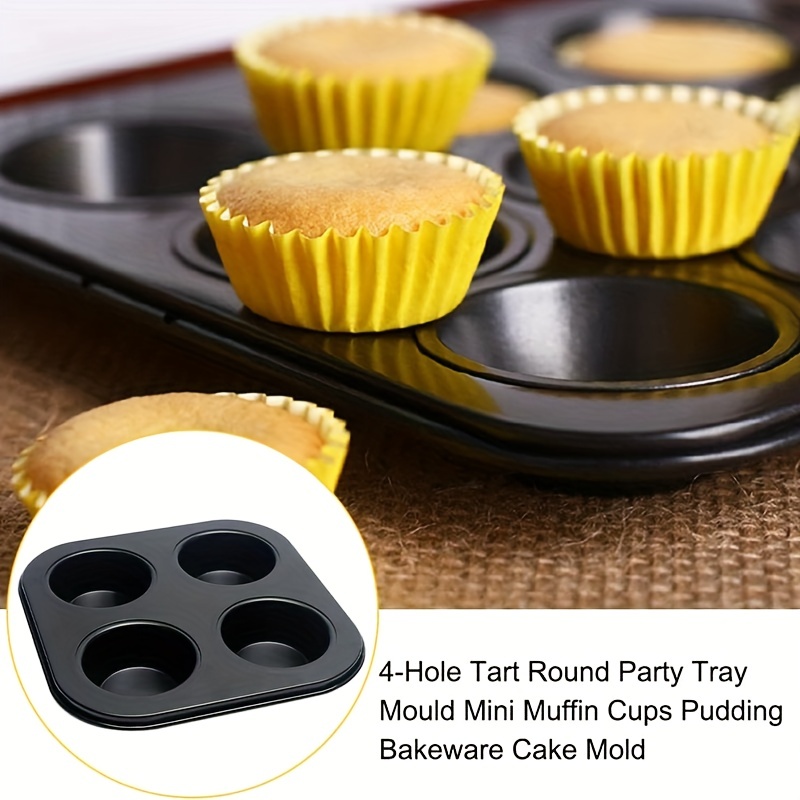 6 HOLES NON-STICK STAINLESS STEEL MUFFIN CAKE BAKING PAN COOKIES