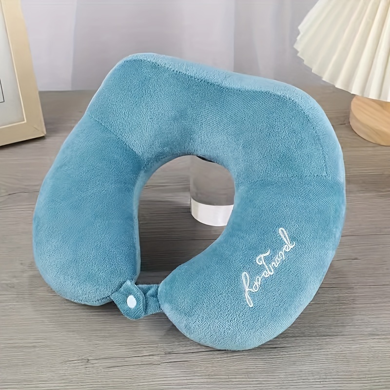 TEMU 1pc Nap Neck Pillow For Adults, Neck Pillow For Adults, Neck Pillow For Sleep, U-shaped Headrest For Car Use, U-shaped Pillow For Students