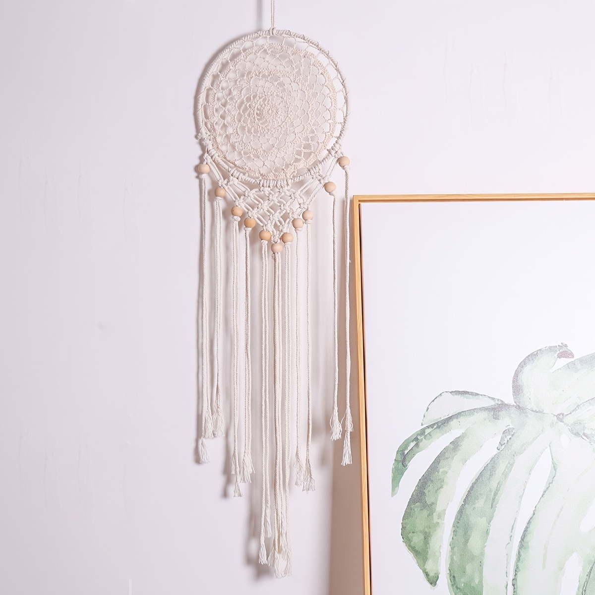 Boho Handmade Dream Catcher Round Braided Tapestry - Temu