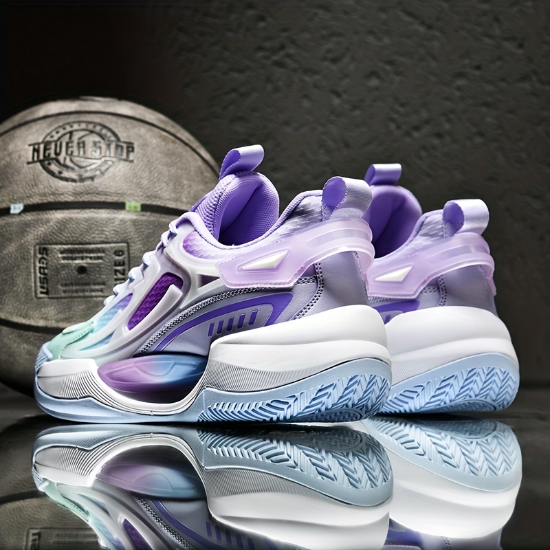 Men's Basketball Shoes: Reflective Design Breathable Shock - Temu
