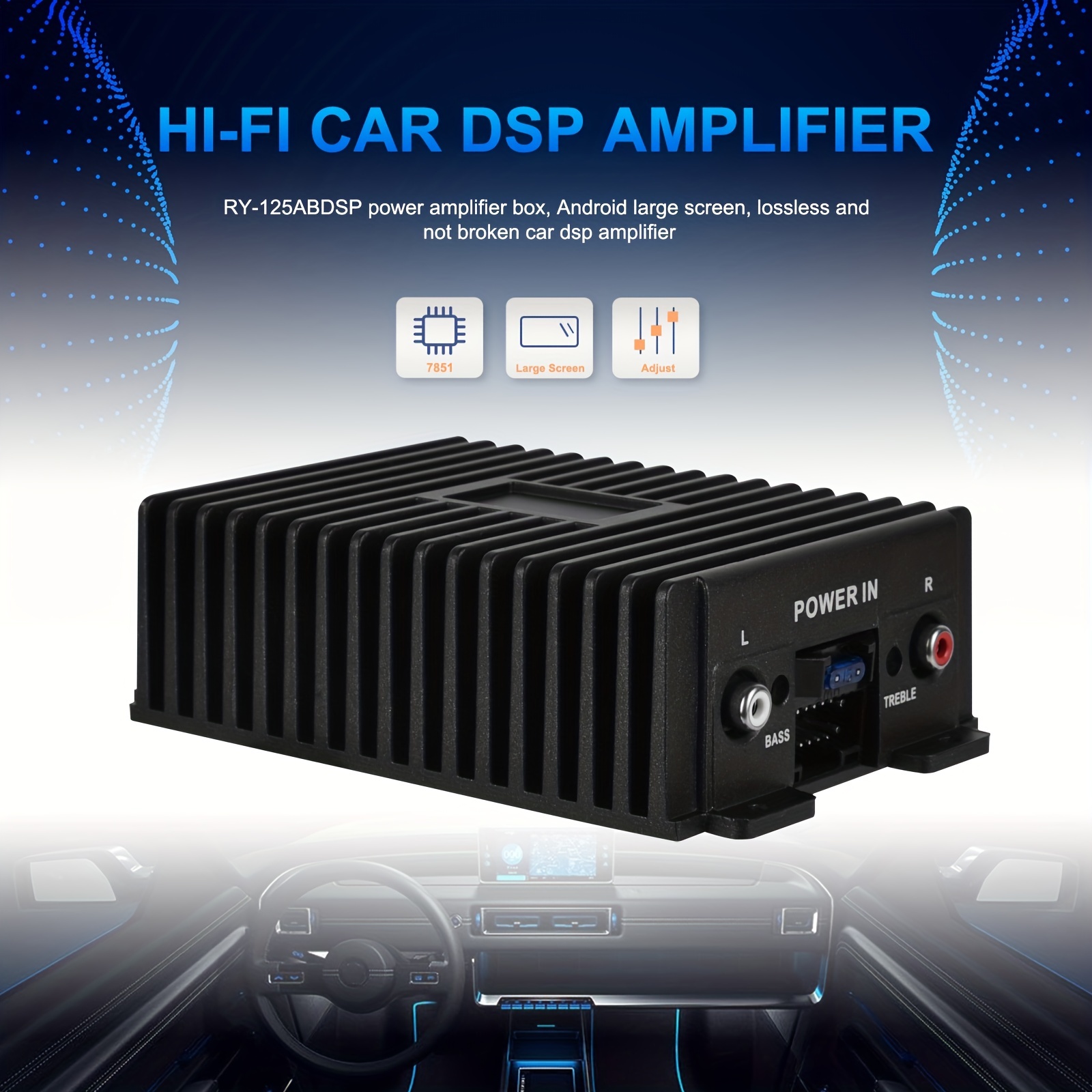 HIFI Professioneller Hi-Fi-DSP-Verstärker-Booster RY-125AB  Audio-Stereo-Power-FM-Radio, Für Autoradio-Stereoanlage Oder  Heimvideosystem - Temu Germany