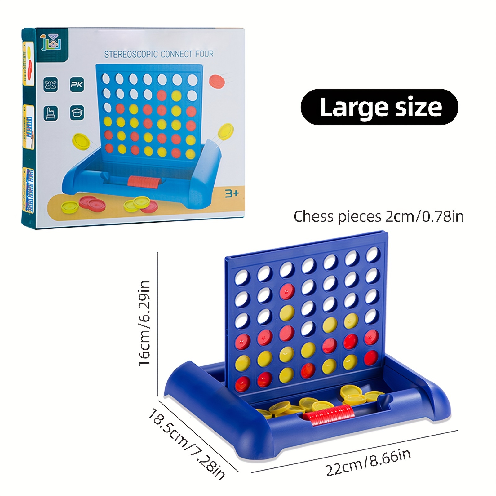 Connect 4 Board Games, Classic Four In A Row Game, Portable Foldable  Plastic Four Linked Chess Puzzle, Chess Game Home Entertainment Adult Kids  Game Halloween/thanksgiving Day/christmas Gift - Temu