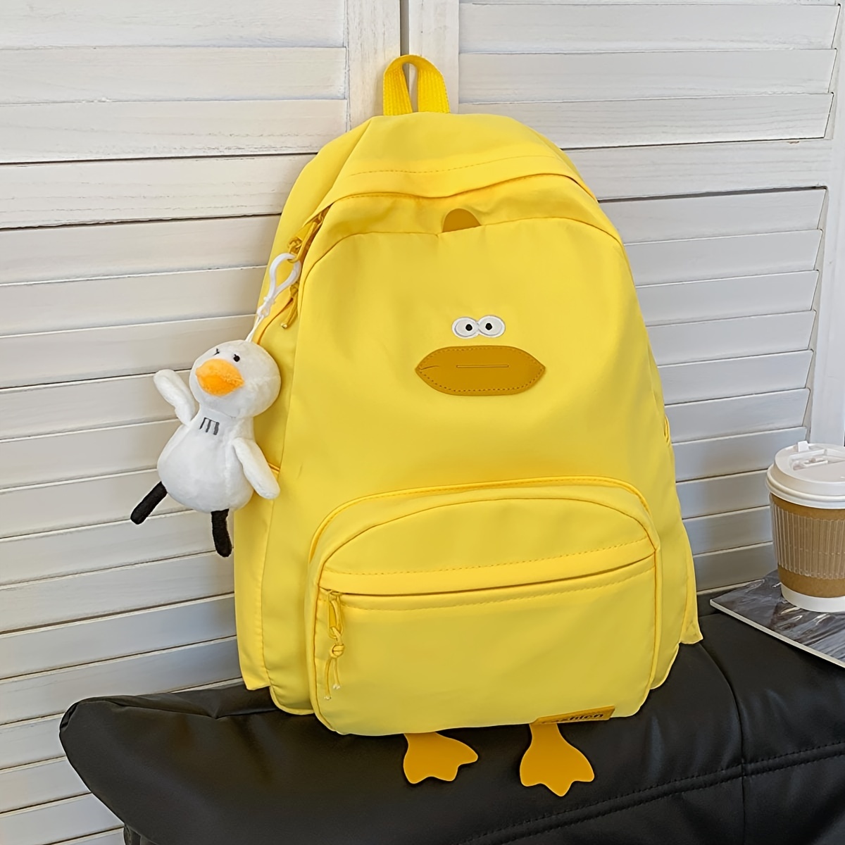 Teens Waterproof School Backpack Duck College Travel Casual Bag for Girls  Women
