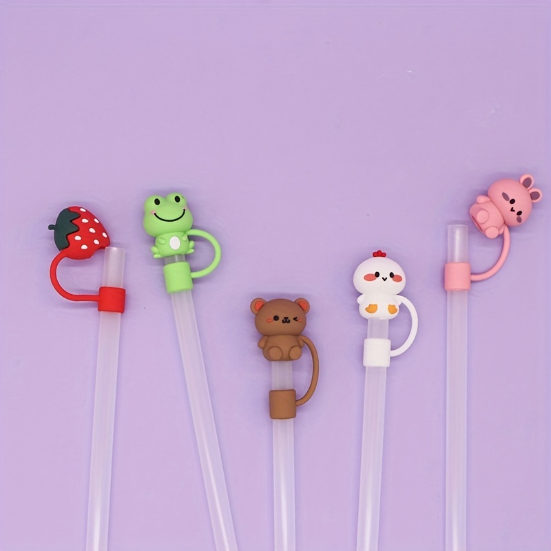 Halloween Cartoon Straw Topper, Reusable Straw Covers, Straw Accessories,  Reusable Tip Cover, Straw Buddies, Straw Cover, Straw Charms 