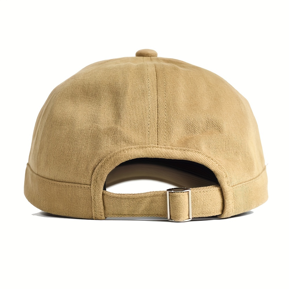 Retro Flip Hat Men's Short Brim Hat Baseball Cap Vintage Casual Work Cap  GreyHot